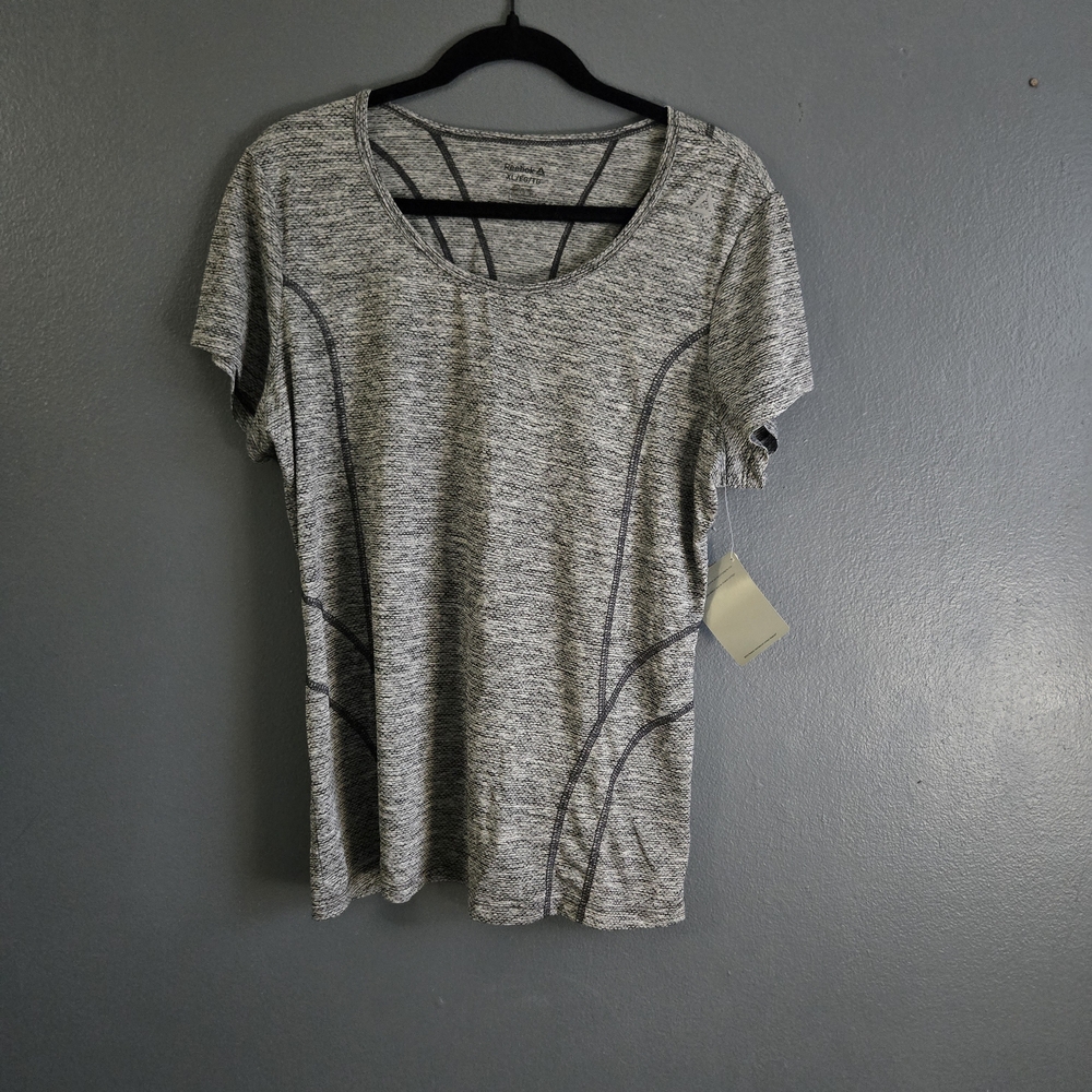 Reebok Training Moisture Wicking Women's Black Slim Short Sleeve Tee XL